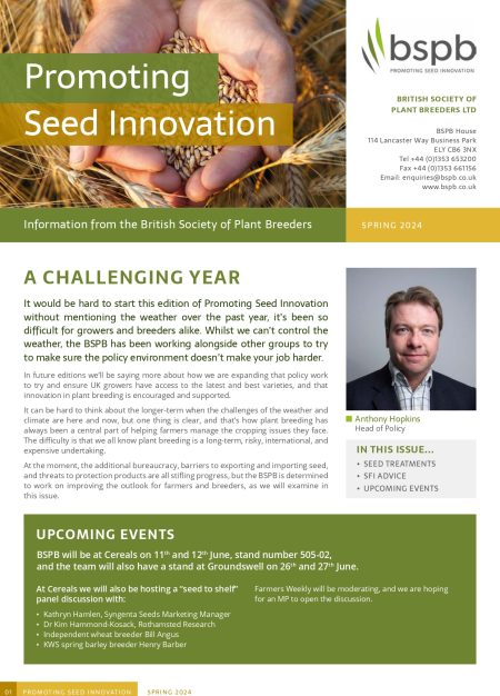 BSPB Promoting Seed Innovation Spring 2024