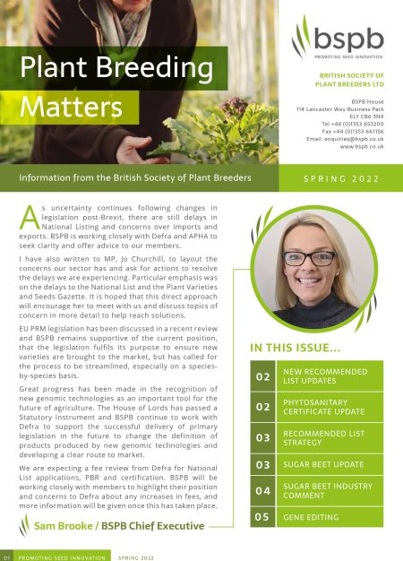 Plant Breeding Matters Spring 22