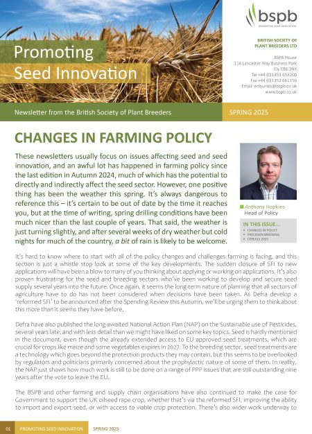Promoting Seed Innovation Spring 2025