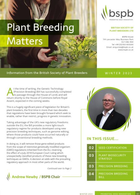 Plant Breeding Matters W23 Cover
