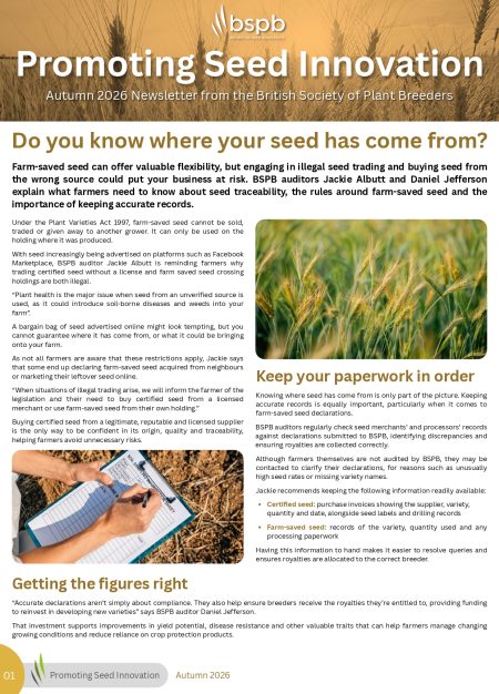 Promoting Seed Innovation