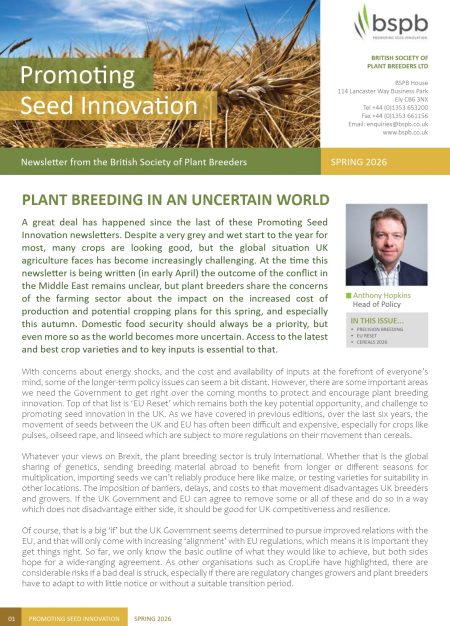 Promoting Seed Innovation Spring 2026